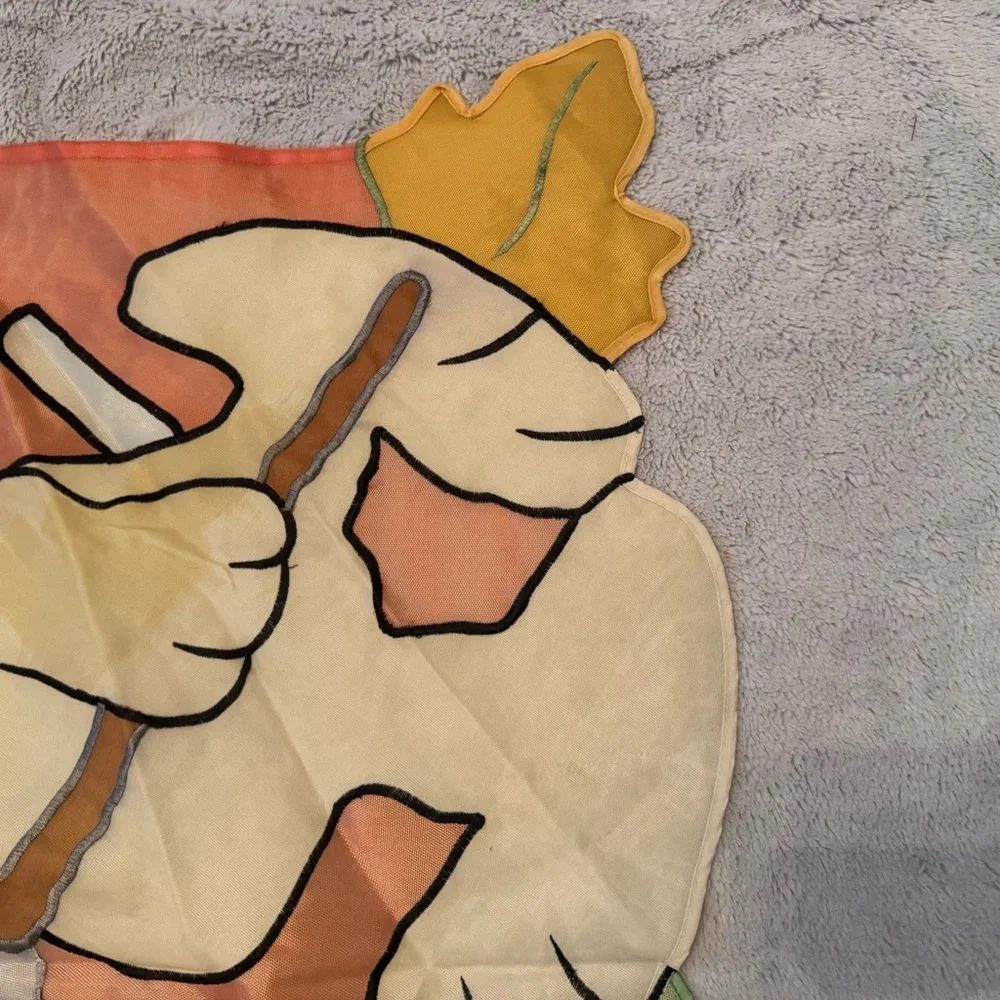 Vintage Peanuts Snoopy‎ Woodstock Autumn Garden Flag Fabric Banner